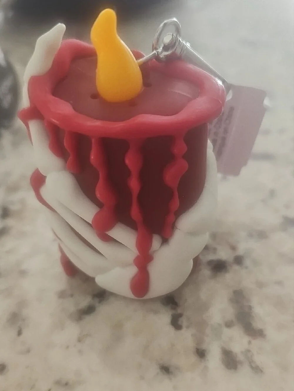 Halloween Cauldron and Candle Keychain Set - Purple, Black, Red, Pink